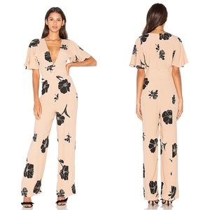 Privacy Please Blakely Jumpsuit Nude Black Floral